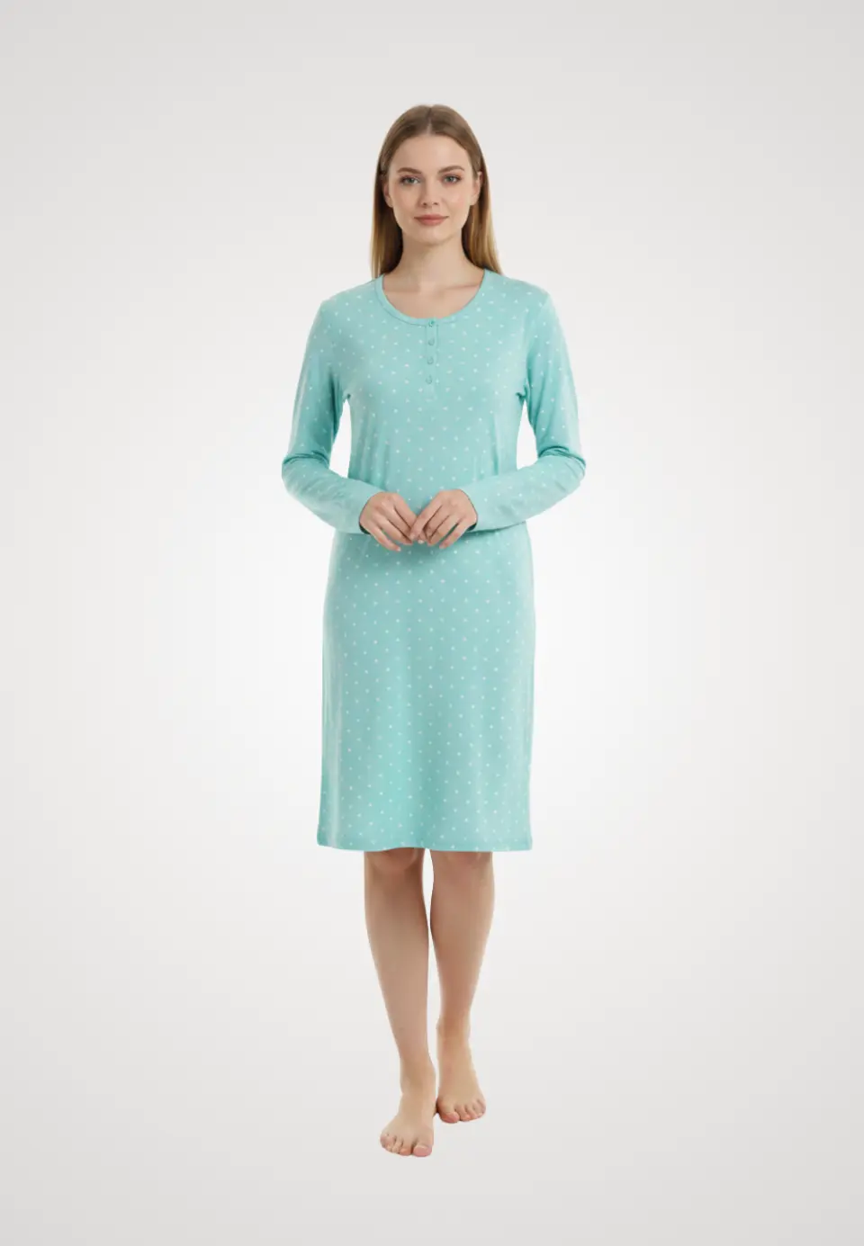 Cămașă de noapte turcoaz