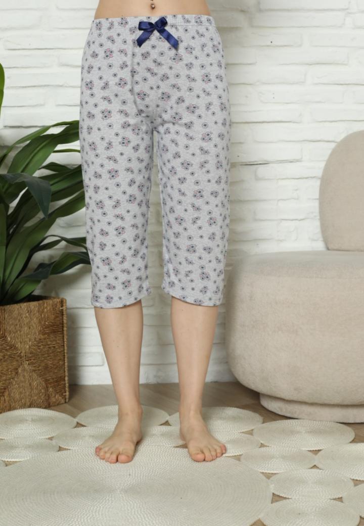 Pantaloni pijama damă 3/4 din bumbac